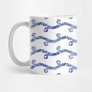 Sea glass - blue waves Mug